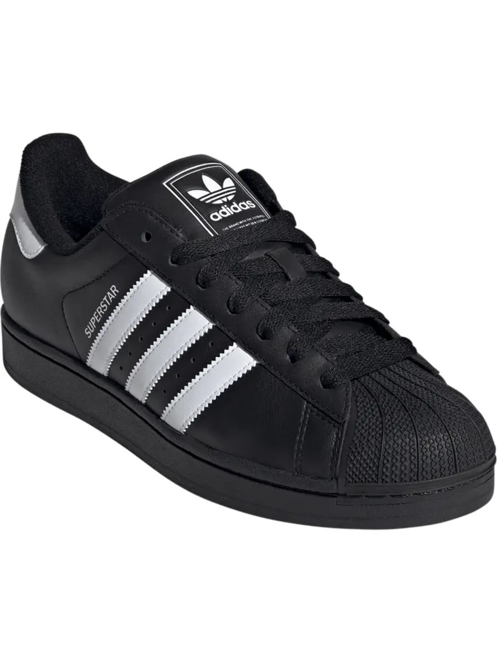 adidas Superstar Women’s Sneakers in Black and Silver